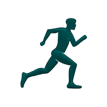 Athlete running
